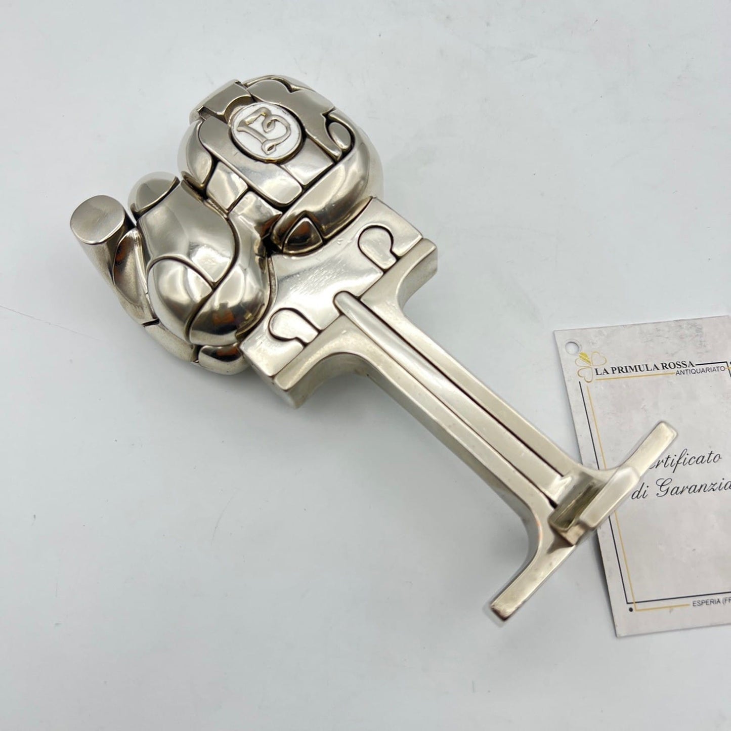 Scultura Miguel Berrocal Ortiz statuina design Cristina puzzle con anello 1969 Categoria  Altro