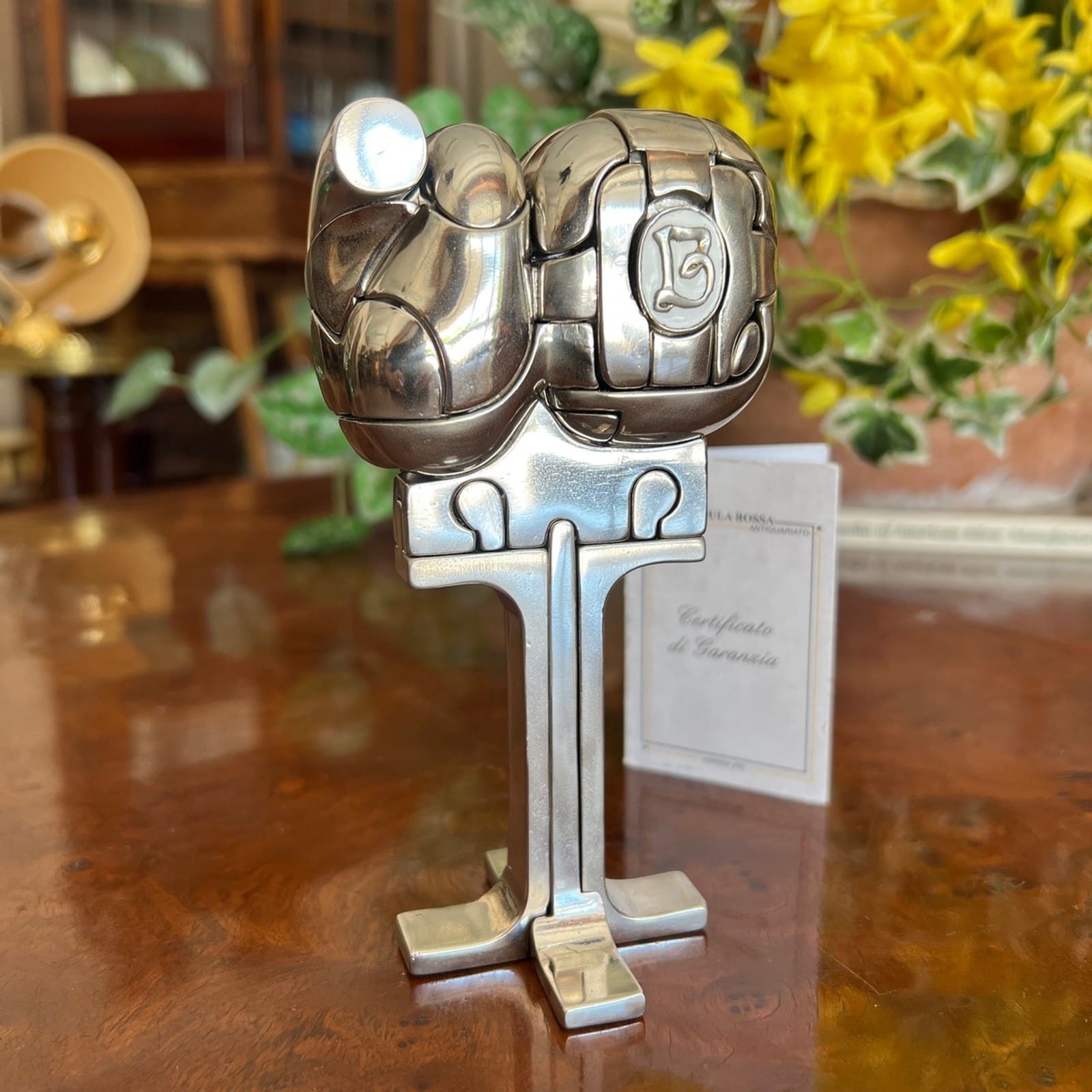 Scultura Miguel Berrocal Ortiz statuina design Cristina puzzle con anello 1969 Categoria  Altro