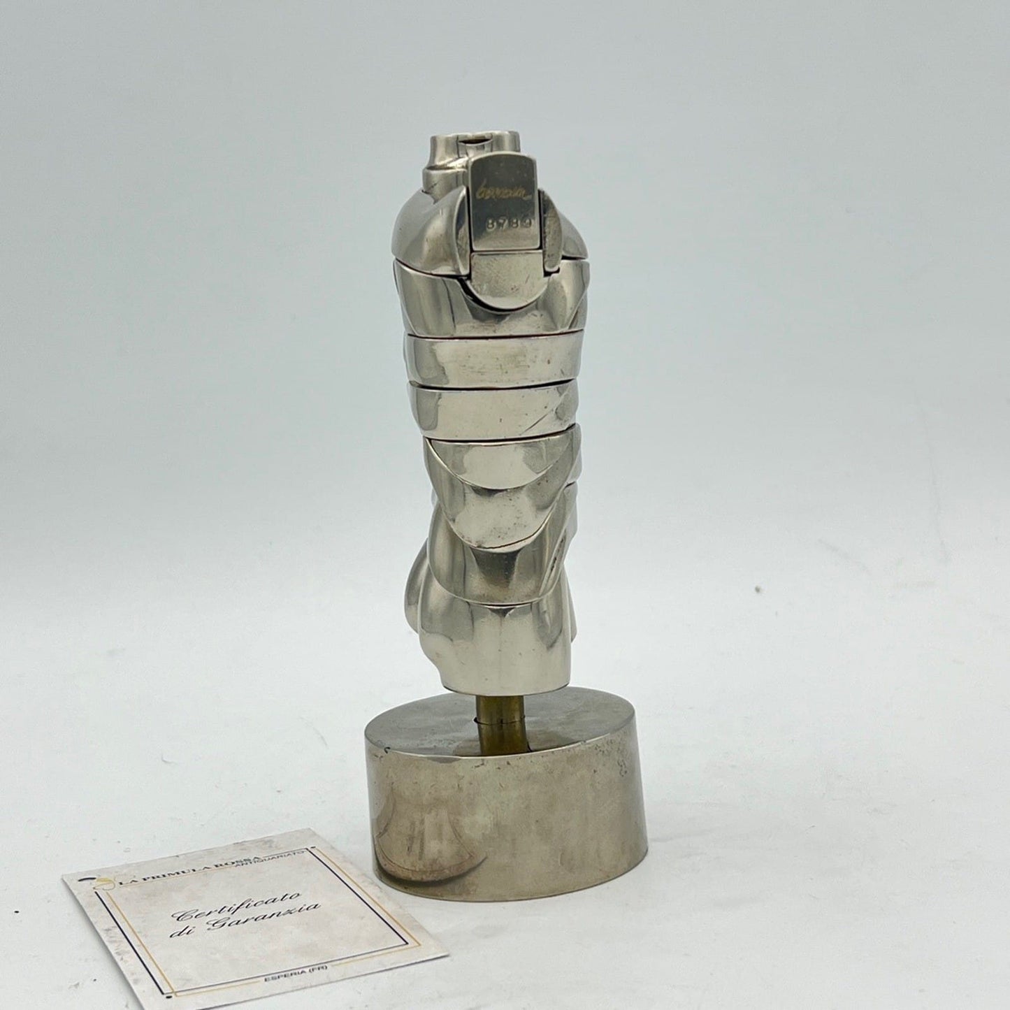 Scultura Miguel Berrocal Ortiz statuina design Mini David puzzle con anello 1969 Categoria  Altro