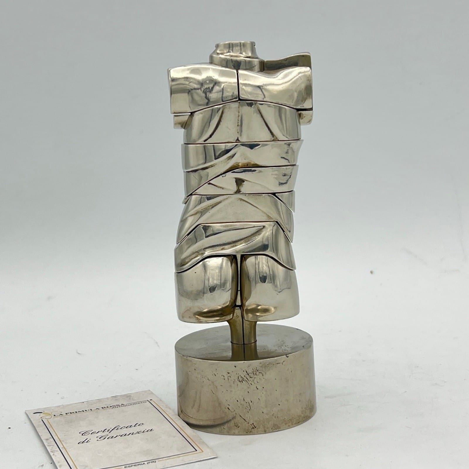 Scultura Miguel Berrocal Ortiz statuina design Mini David puzzle con anello 1969 Categoria  Altro