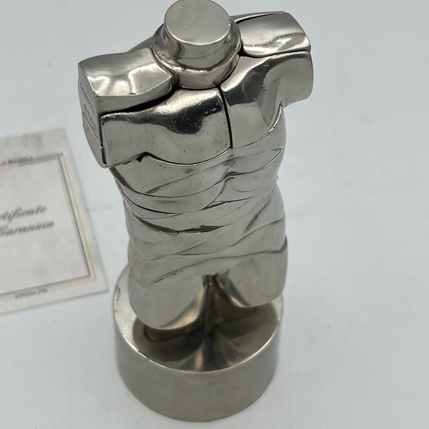 Scultura Miguel Berrocal Ortiz statuina design Mini David puzzle con anello 1969 Categoria  Altro