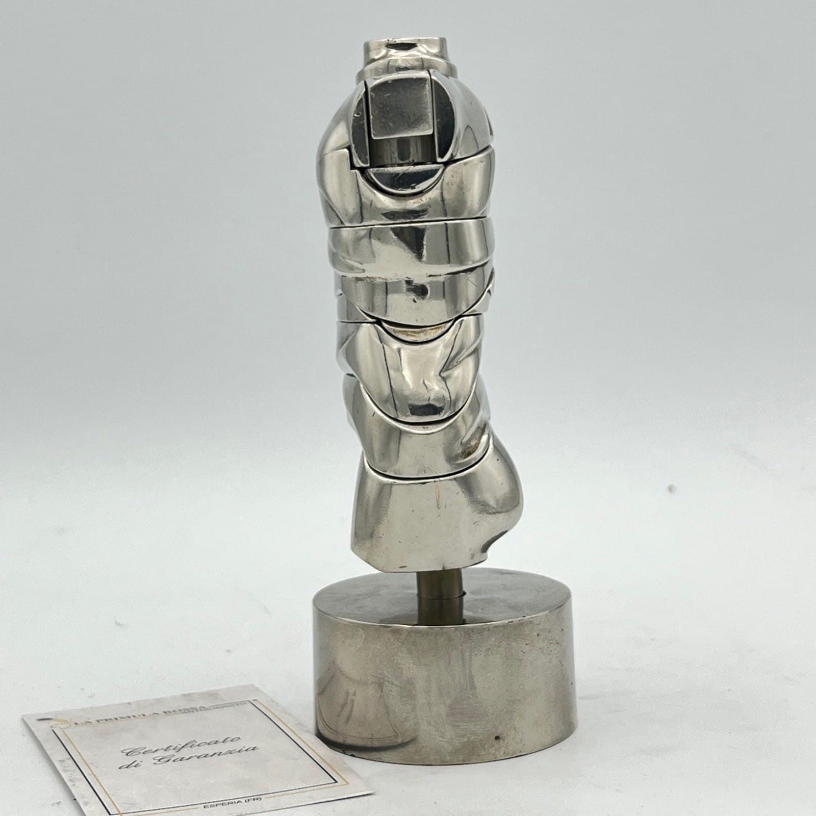 Scultura Miguel Berrocal Ortiz statuina design Mini David puzzle con anello 1969 Categoria  Altro