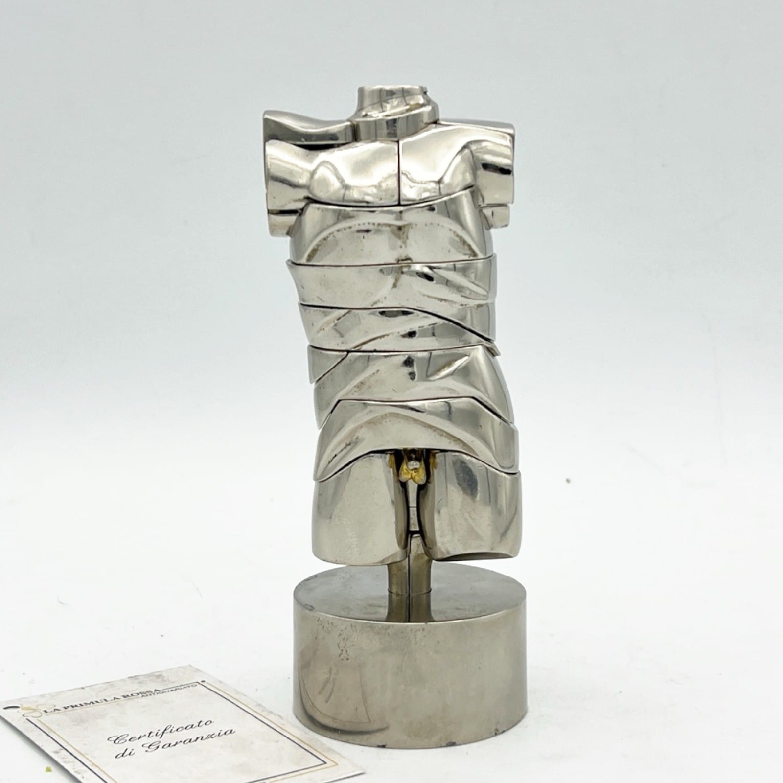 Scultura Miguel Berrocal Ortiz statuina design Mini David puzzle con anello 1969 Categoria  Altro