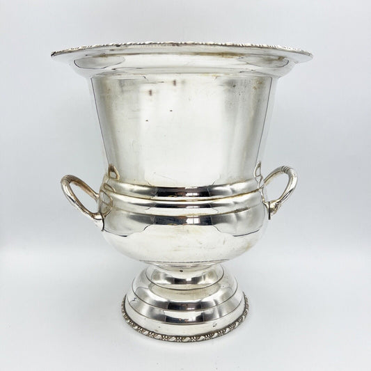 Secchiello champagne portabottiglia vintage in argento silver plated cestello Categoria  Sheffield & Argento