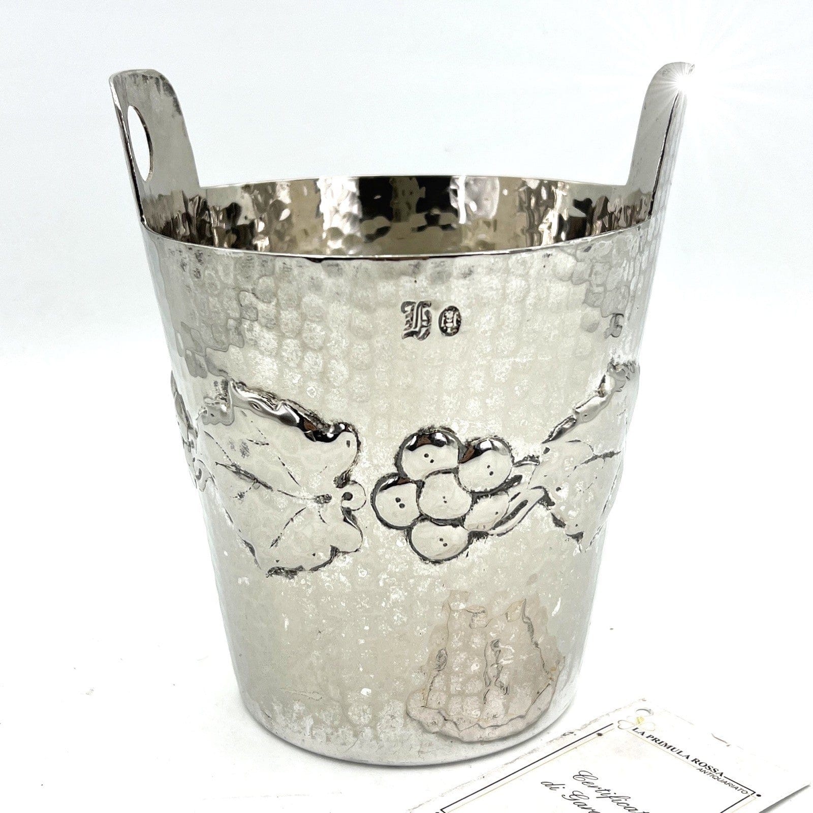 Secchiello porta bottiglia in argento silver plated vintage Callegaro ORIGINALE Categoria  Sheffield & Argento