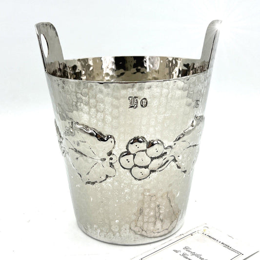 Secchiello porta bottiglia in argento silver plated vintage Callegaro ORIGINALE Categoria  Sheffield & Argento