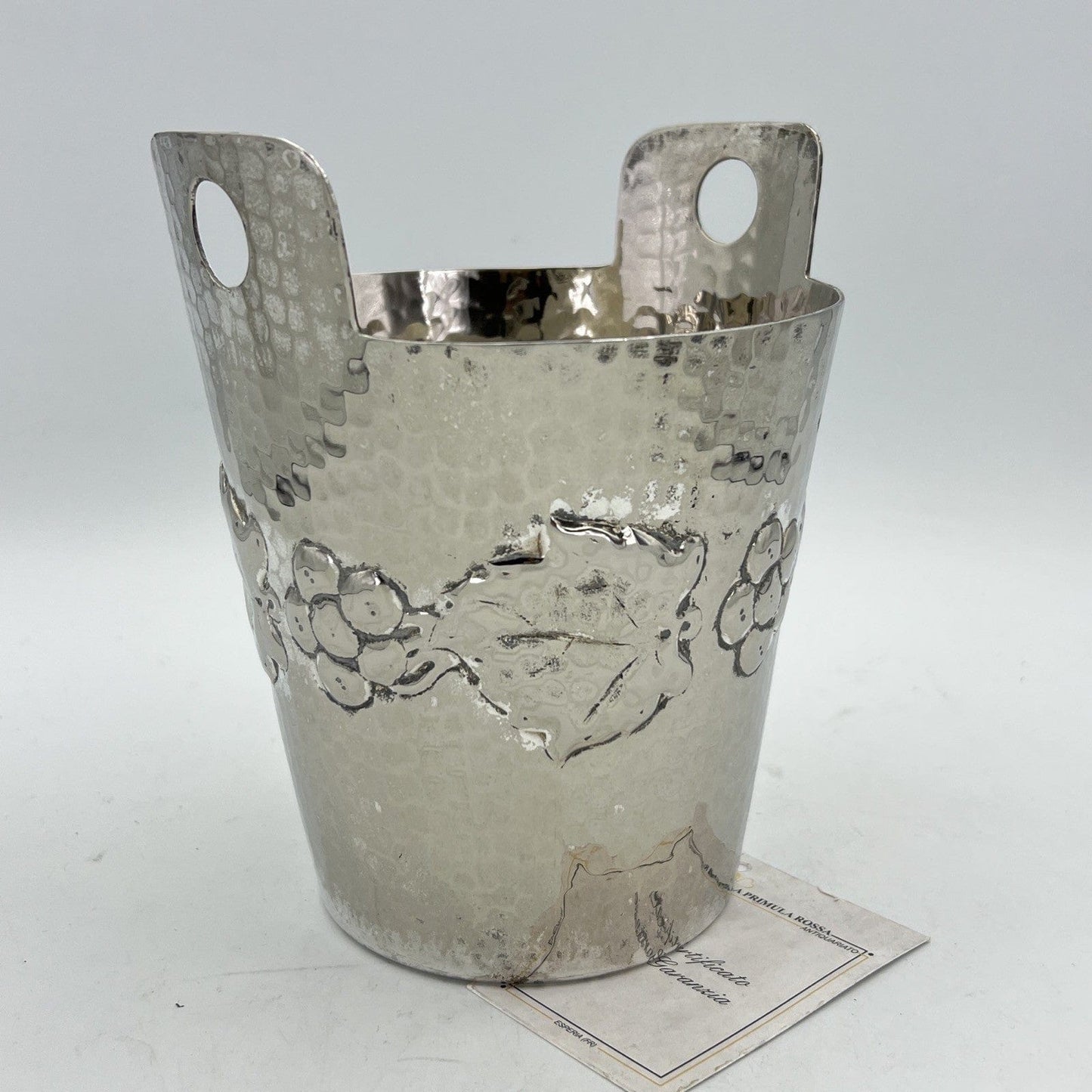 Secchiello porta bottiglia in argento silver plated vintage Callegaro ORIGINALE Categoria  Sheffield & Argento