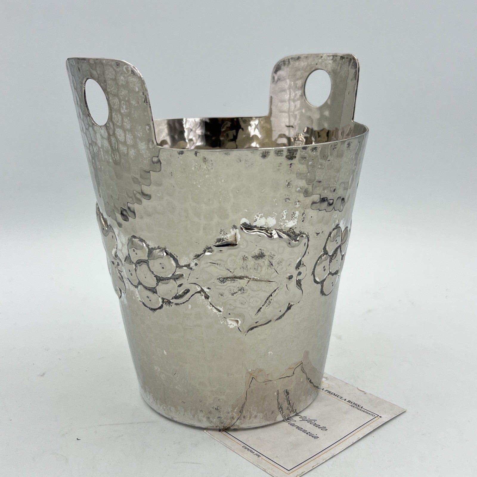 Secchiello porta bottiglia in argento silver plated vintage Callegaro ORIGINALE Categoria  Sheffield & Argento