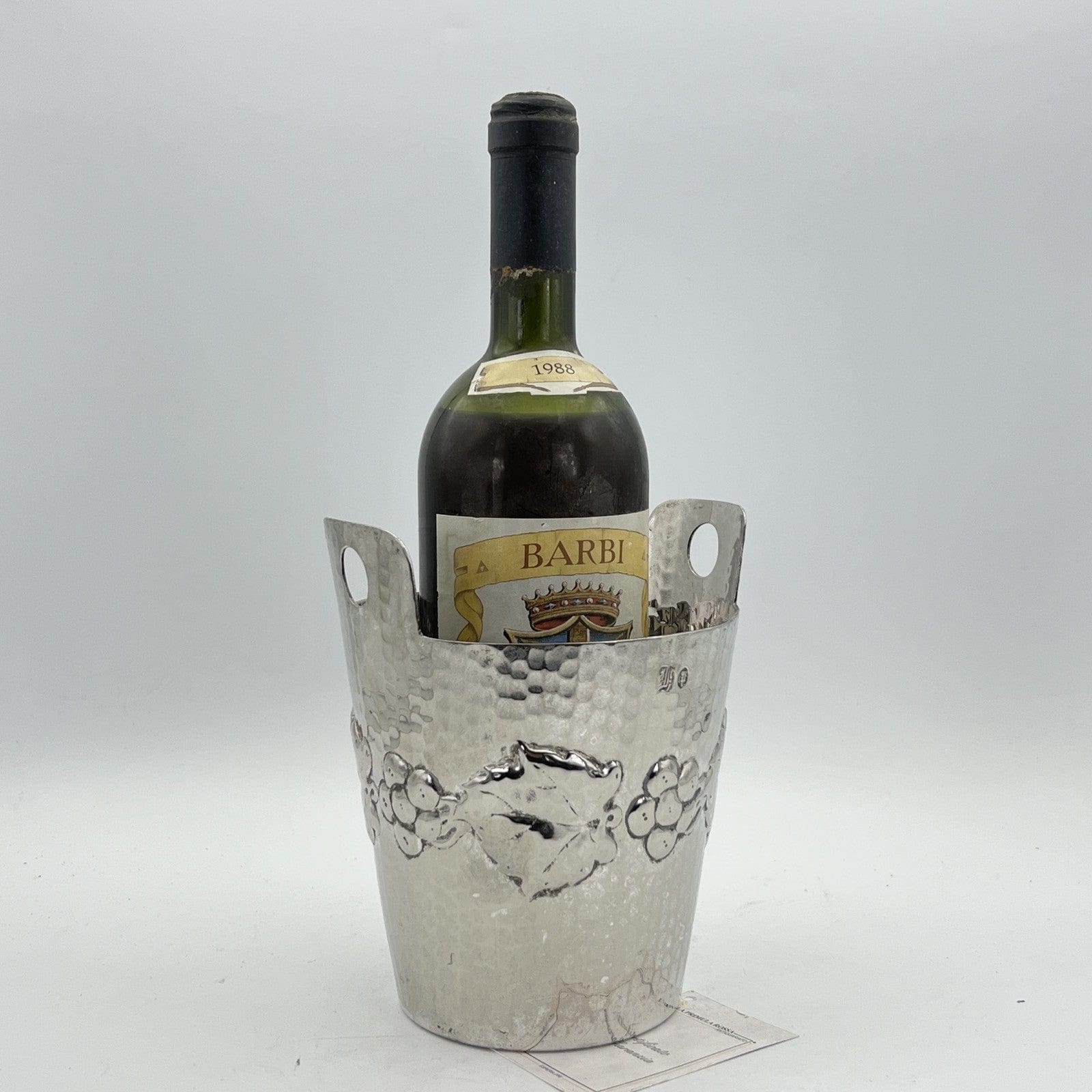 Secchiello porta bottiglia in argento silver plated vintage Callegaro ORIGINALE Categoria  Sheffield & Argento