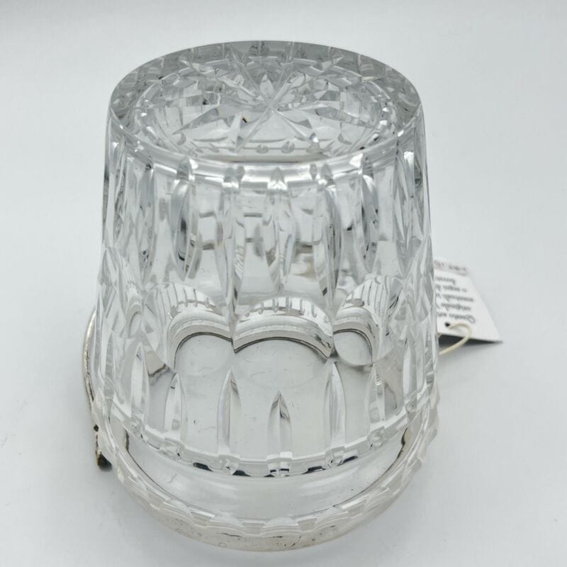 Secchiello portaghiaccio vintage in argento placcato vetro molato cestello pinza Categoria  Sheffield & Argento