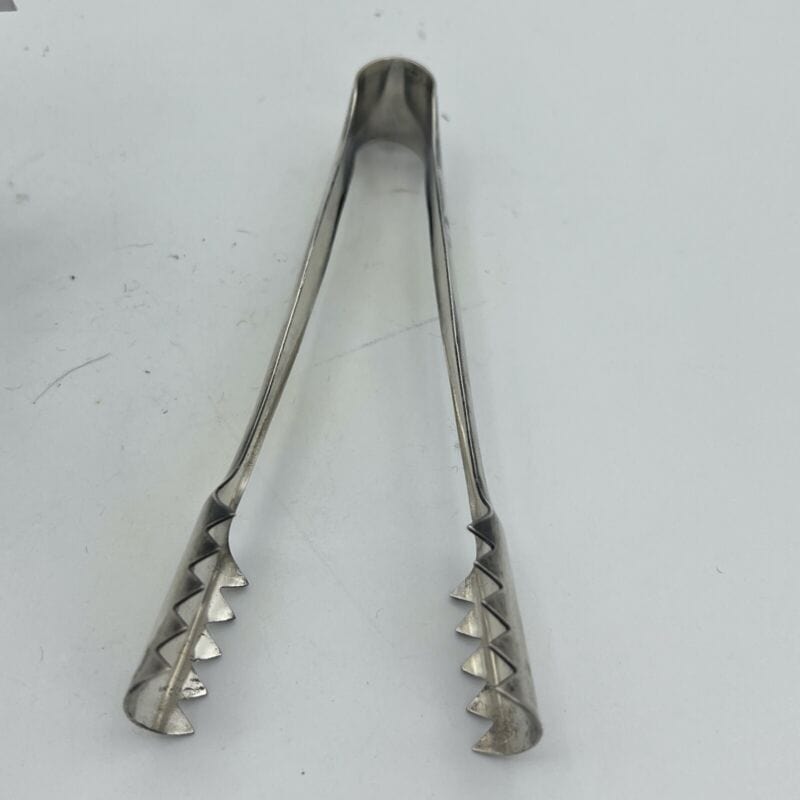 Secchiello portaghiaccio vintage in argento placcato vetro molato cestello pinza Categoria  Sheffield & Argento