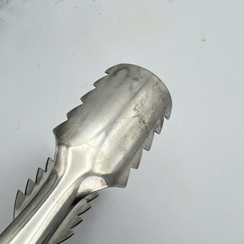 Secchiello portaghiaccio vintage in argento placcato vetro molato cestello pinza Categoria  Sheffield & Argento