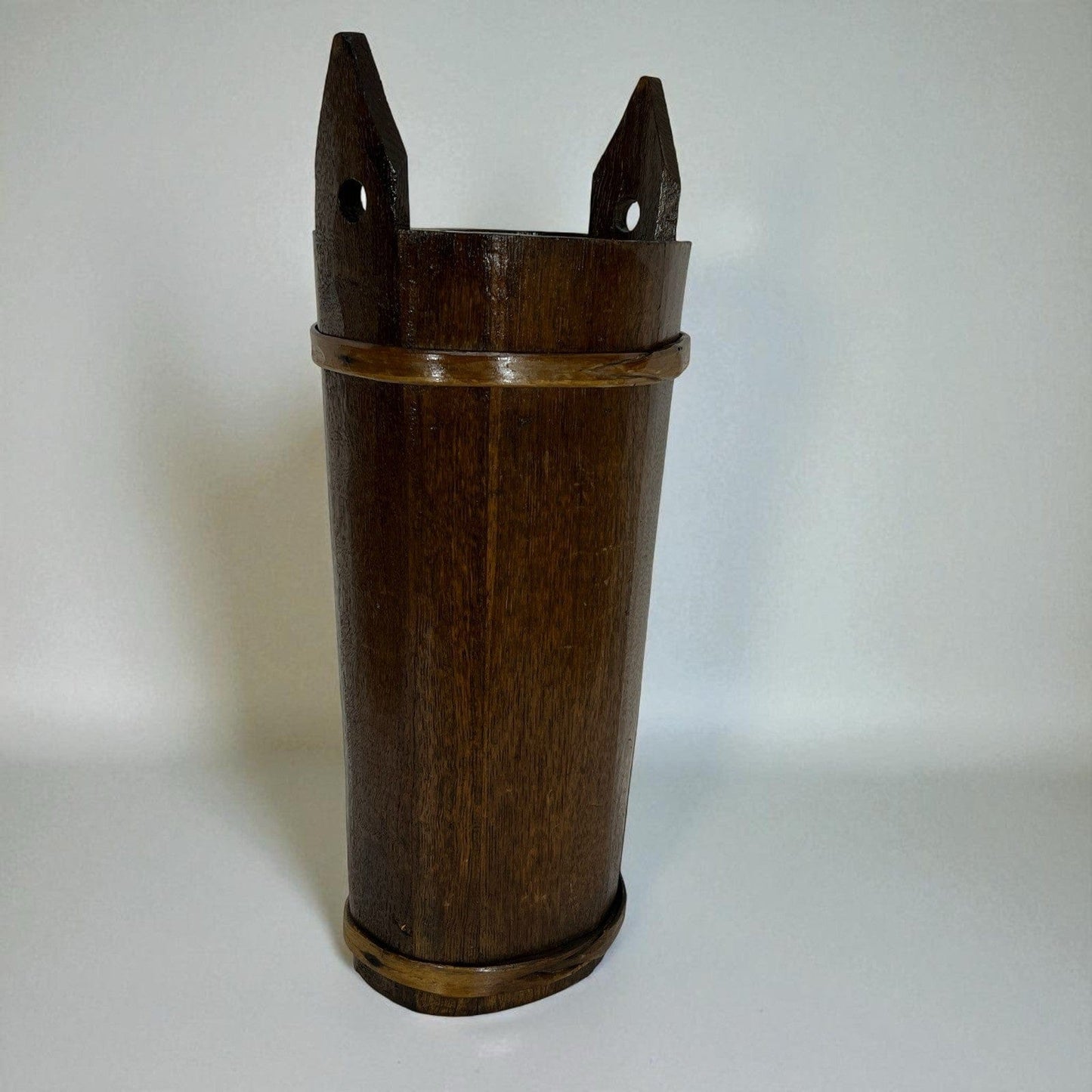 Secchio antico 900 secchiello in legno portaombrelli vintage vecchio gettacarta Categoria  .Tutti gli articoli