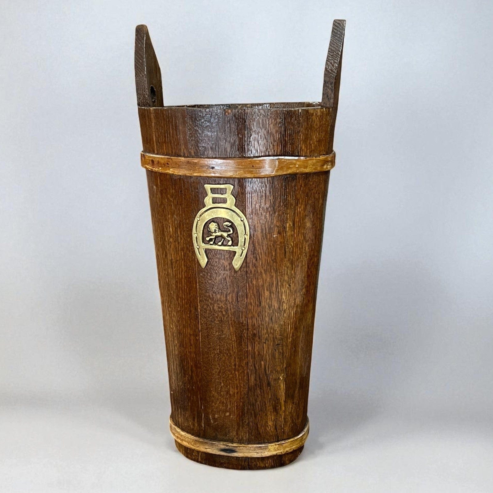 Secchio antico 900 secchiello in legno portaombrelli vintage vecchio gettacarta Categoria  .Tutti gli articoli