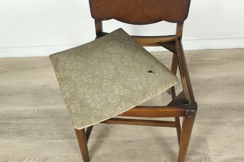 SEDIA ANTICA CON SCHIENALE IN LEGNO  POLTRONA ANNI 50 DA STUDIO VINTAGE CHAIRS Categoria  Sedie