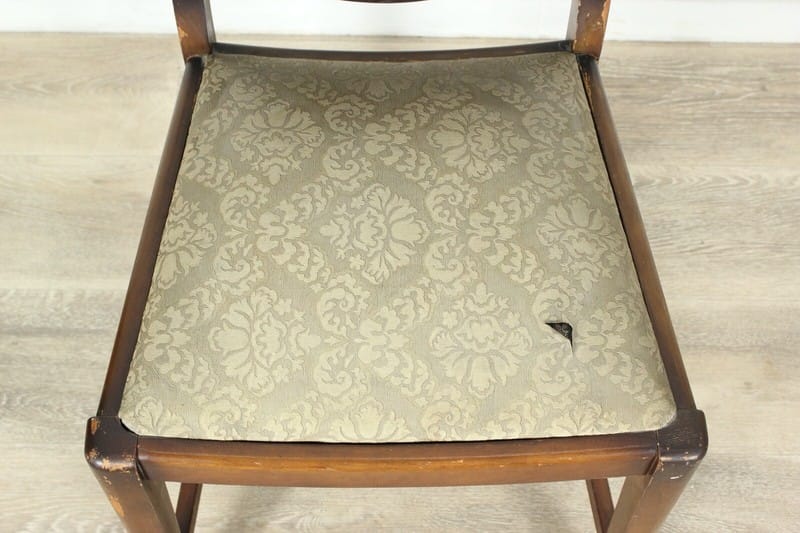 SEDIA ANTICA CON SCHIENALE IN LEGNO  POLTRONA ANNI 50 DA STUDIO VINTAGE CHAIRS Categoria  Sedie