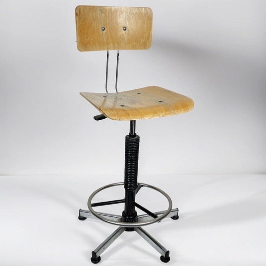 Sedia girevole sgabello alto vintage tecnico per ufficio anni '70 '80 Categoria  Sedie