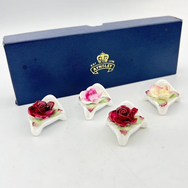 Segnaposto segna posto decorazione per tavola fiori in porcellana vintage Rosa Categoria  Altro