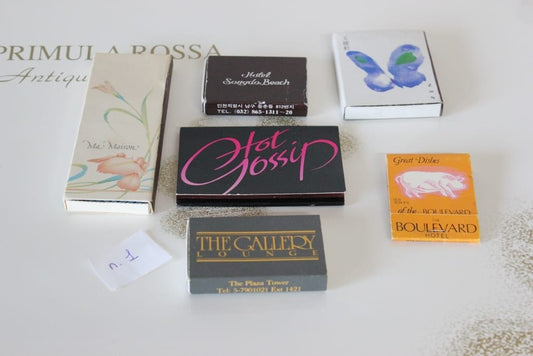 SEI SCATOLE VINTAGE DI FIAMMIFERI ANNI '70 SOUVENIR ALBERGHI BANGKOK  SYDNEY Categoria  Oggetti per fumatori