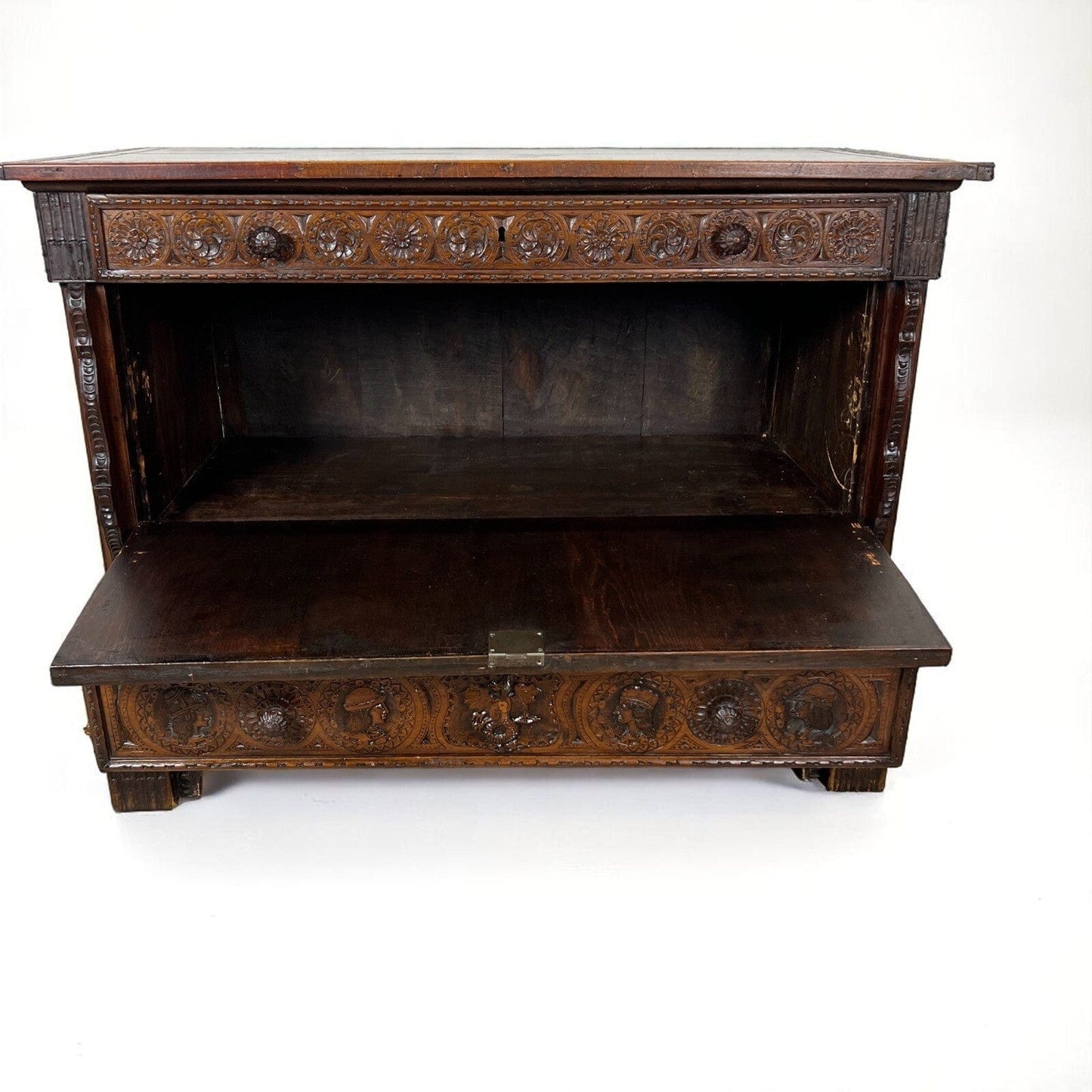 Servante Credenza Antica Madia Piemontese epoca 800 Mobile intagliato Categoria  Servante - Servantini