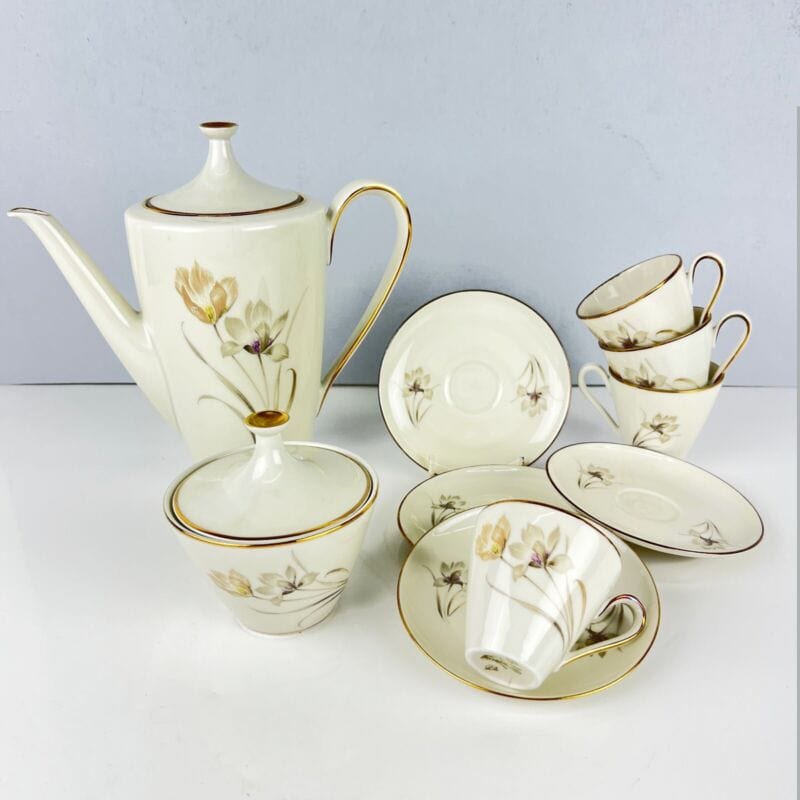 Servizio da caffe antico Bavaria in porcellana anni 40 tazze tazzine fiori Deco Categoria  Servizio tazze - Tazze