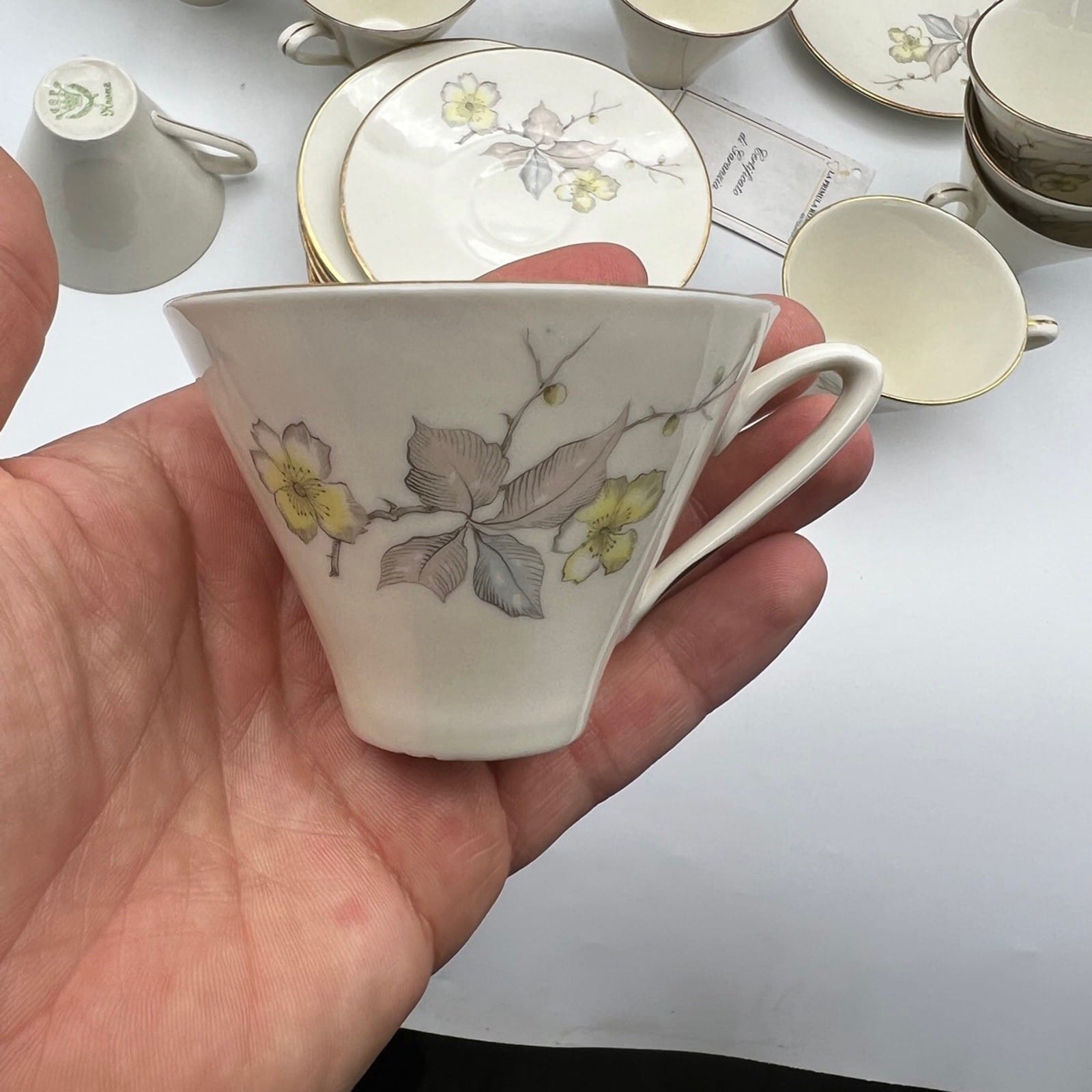 Servizio da caffe antico Bavaria in porcellana  tazze tazzine fiori stile  Deco Categoria  Servizio tazze - Tazze