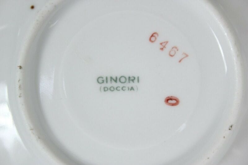 Servizio da caffe antico in porcellana anni 30 tazze tazzine fiori Ginori Doccia Categoria  Ceramiche e Porcellane