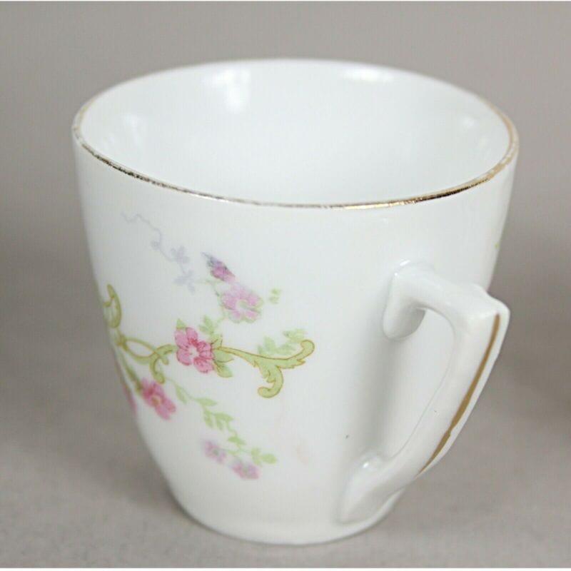 Servizio da caffe antico in porcellana anni 30 tazze tazzine fiori Ginori Doccia Categoria  Ceramiche e Porcellane