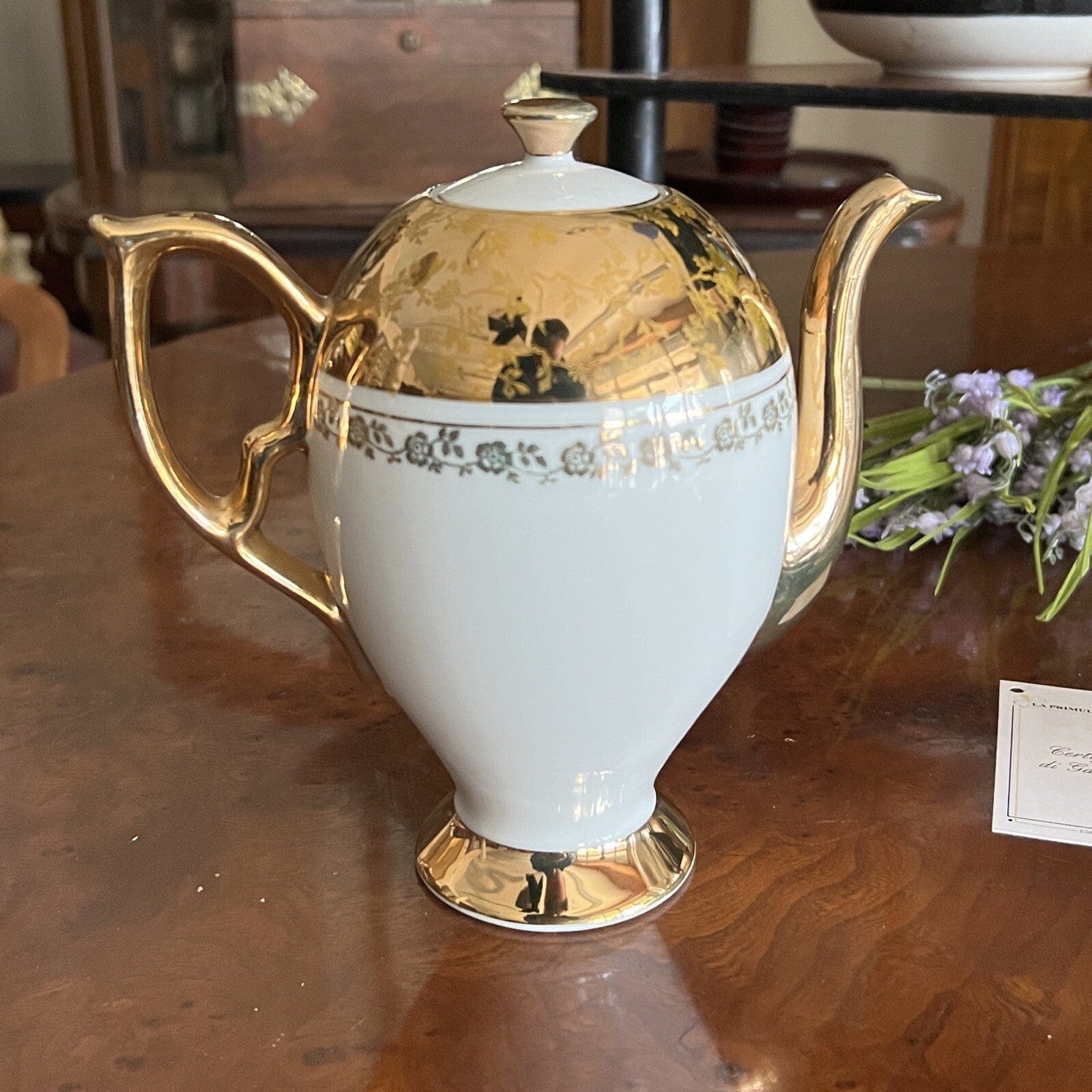 Servizio da caffe antico in porcellana Bavaria anni 40 tazze tazzine oro 13 pz Categoria  Servizio tazze - Tazze