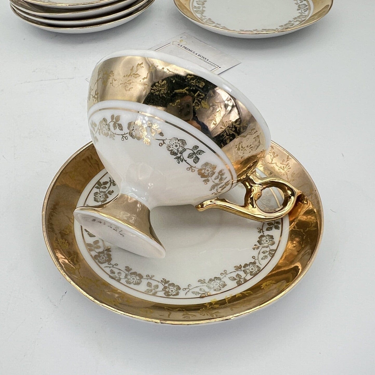 Servizio da caffe antico in porcellana Bavaria anni 40 tazze tazzine oro 13 pz Categoria  Servizio tazze - Tazze