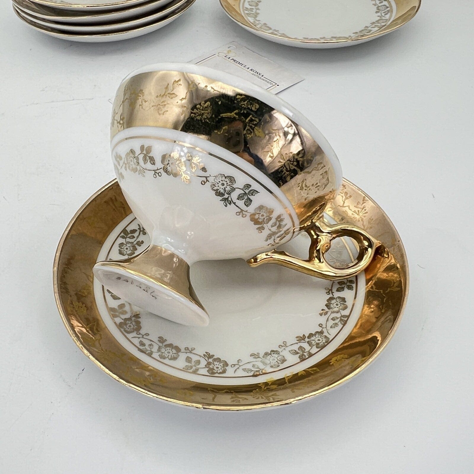 Servizio da caffe antico in porcellana Bavaria anni 40 tazze tazzine oro 13 pz Categoria  Servizio tazze - Tazze