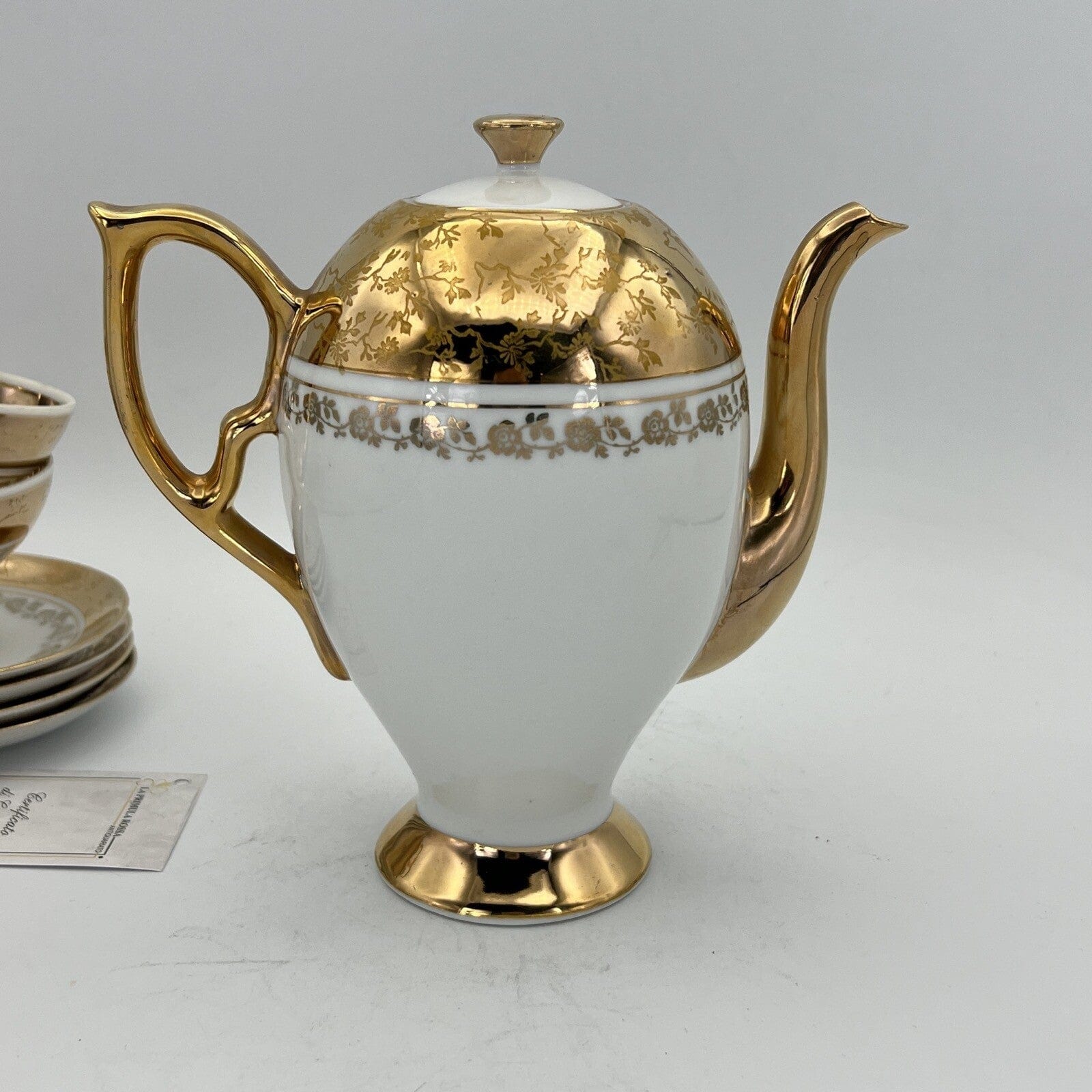 Servizio da caffe antico in porcellana Bavaria anni 40 tazze tazzine oro 13 pz Categoria  Servizio tazze - Tazze