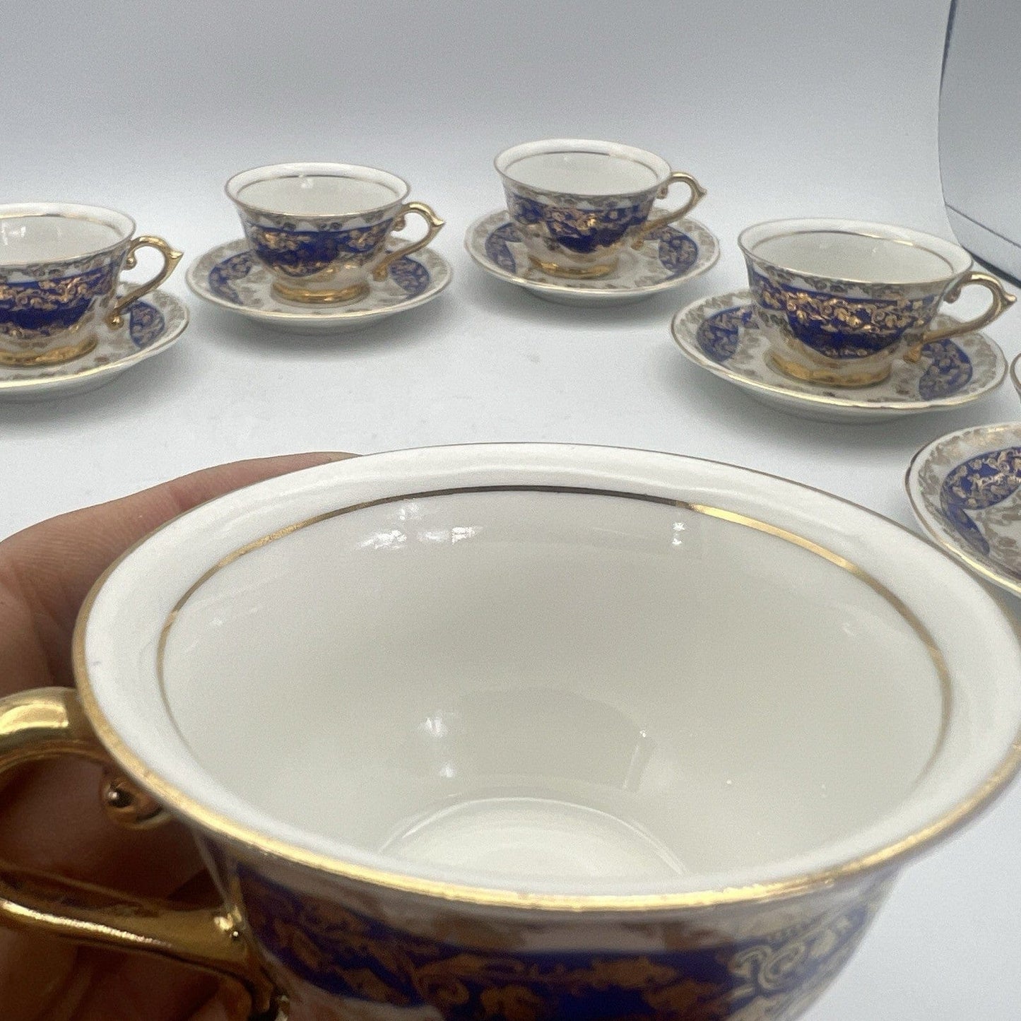 Servizio da caffe antico in porcellana Bavaria anni 40 tazze tazzine oro 15 pz Categoria  Servizio tazze - Tazze