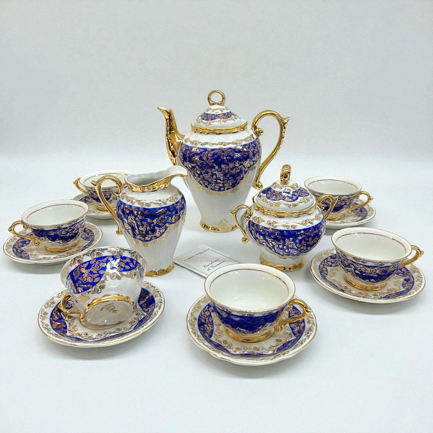 Servizio da caffe antico in porcellana Bavaria anni 40 tazze tazzine oro 15 pz Categoria  Servizio tazze - Tazze