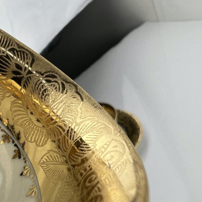 Servizio da caffe antico in porcellana Bavaria anni 40 tazze tazzine oro 18 kt Categoria  Ceramiche e Porcellane