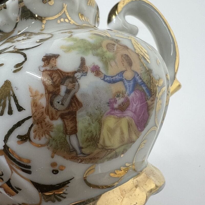 Servizio da tè the antico in porcellana Bavaria anni 40 tazze tazzine oro 19pz Categoria  Servizio tazze - Tazze