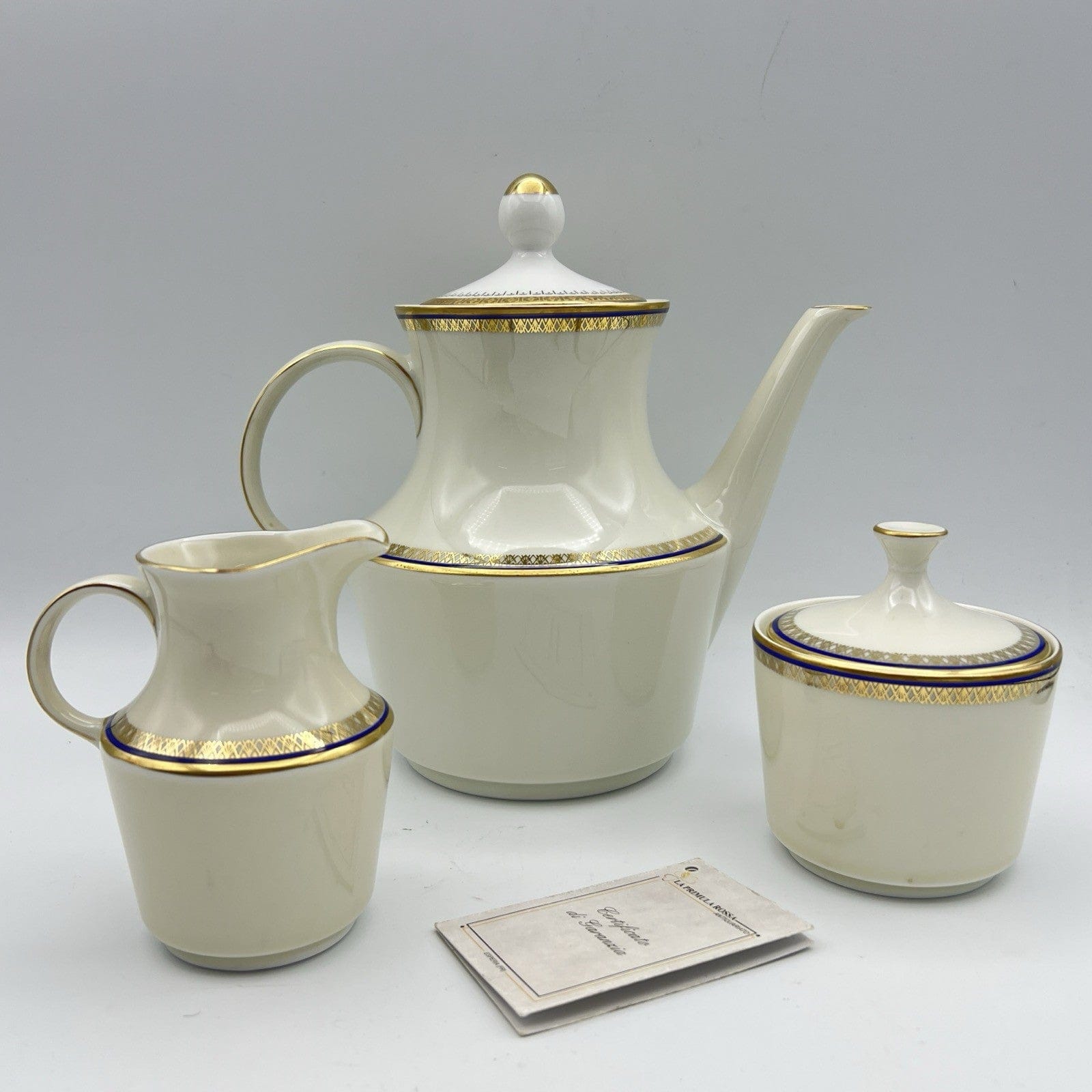 Servizio da tè the antico in porcellana Bavaria oro set tazze teiera lattiera Categoria  Servizio tazze - Tazze