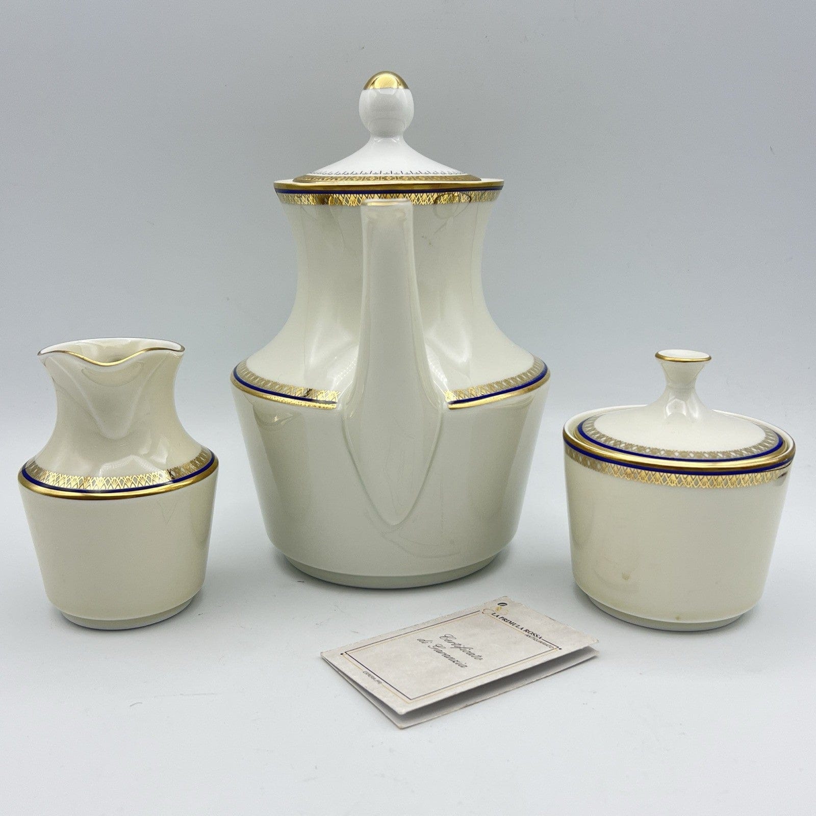 Servizio da tè the antico in porcellana Bavaria oro set tazze teiera lattiera Categoria  Servizio tazze - Tazze