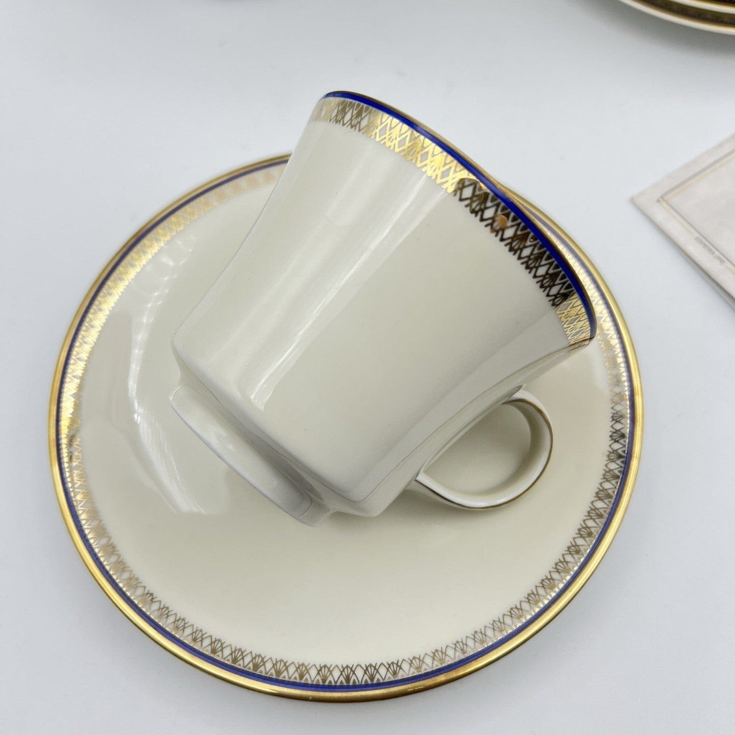 Servizio da tè the antico in porcellana Bavaria oro set tazze teiera lattiera Categoria  Servizio tazze - Tazze