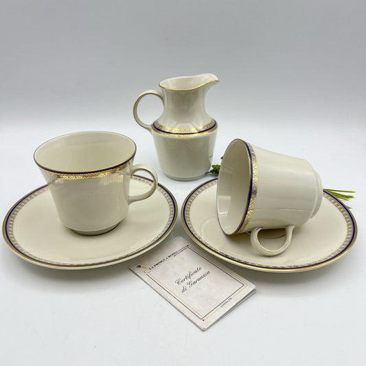 Servizio da tè the per due antico in porcellana Bavaria oro Tazzine + lattiera Categoria  Servizio tazze - Tazze