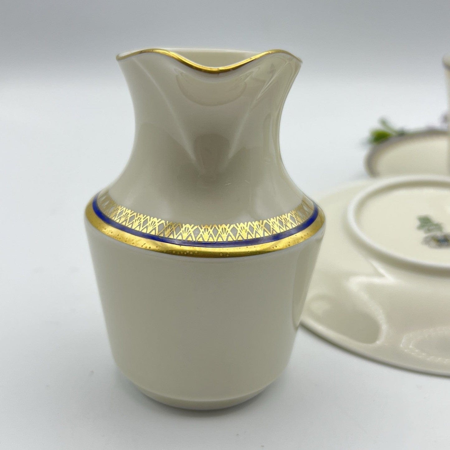 Servizio da tè the per due antico in porcellana Bavaria oro Tazzine + lattiera Categoria  Servizio tazze - Tazze