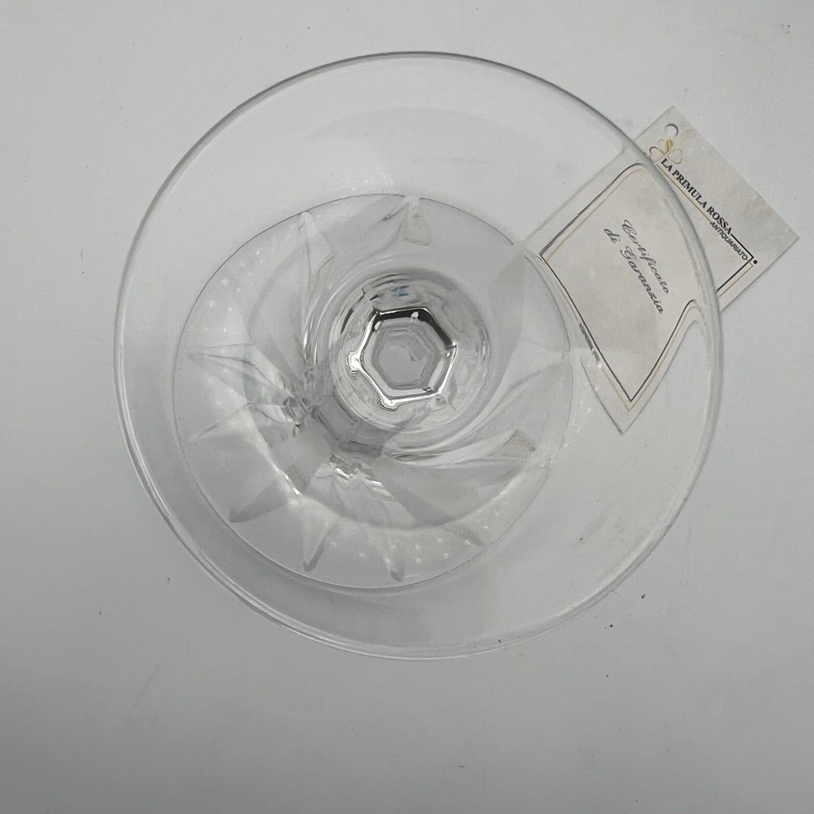 Servizio di Bicchieri vetro a calice Coppa vintage in cristallo molato anni 70 Categoria  Vetri e Cristalli
