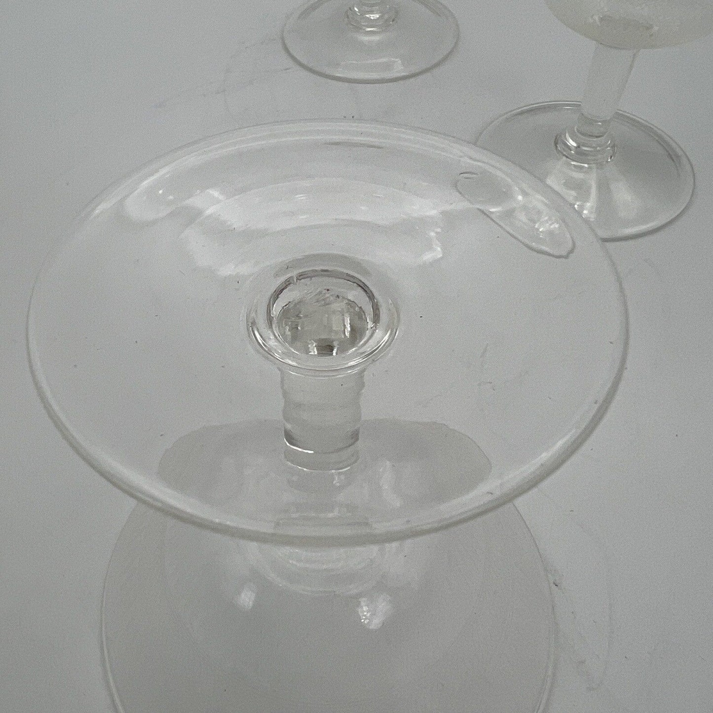 Servizio di Bicchieri vetro a calice vintage in cristallo Champagne anni 50 Categoria  Vetri e Cristalli