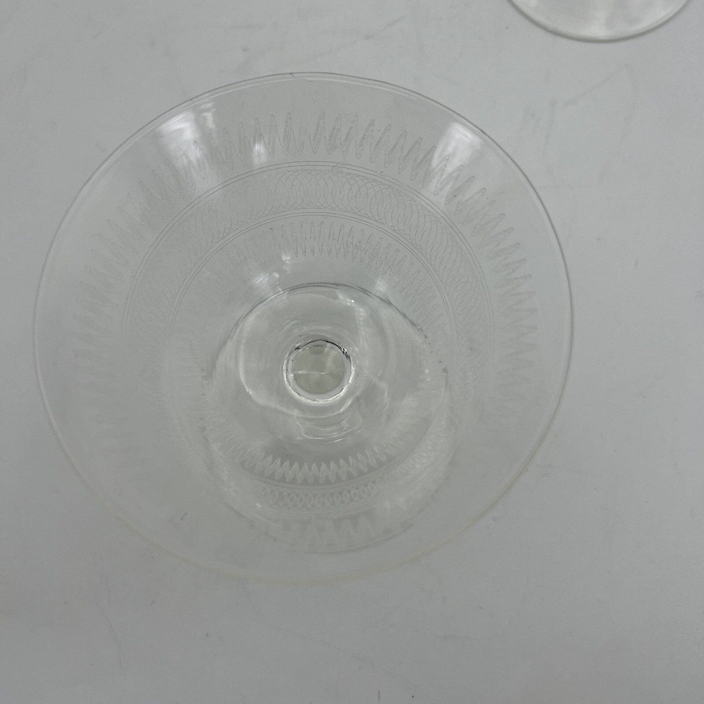 Servizio di Bicchieri vetro a calice vintage in cristallo Champagne anni 50 Categoria  Vetri e Cristalli