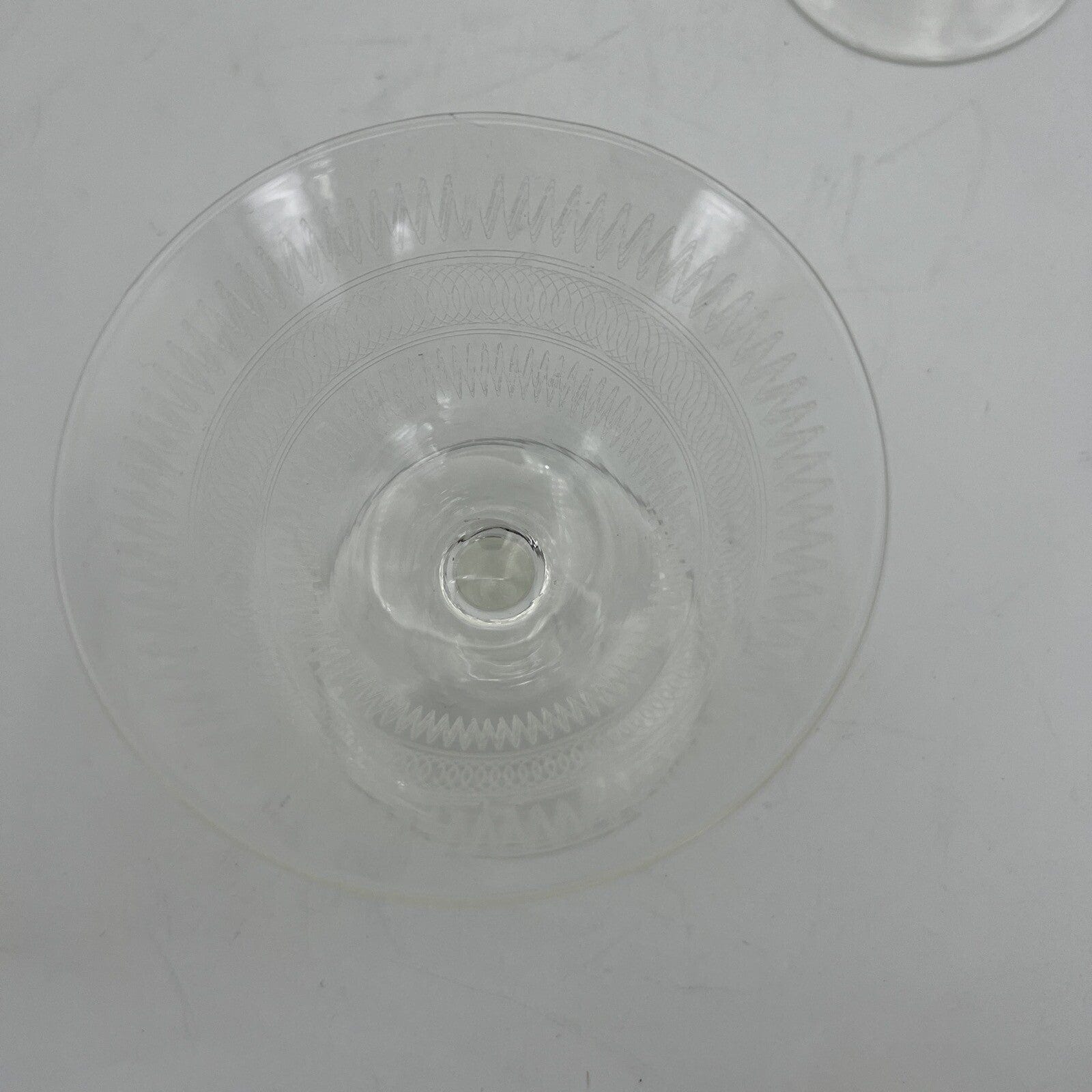 Servizio di Bicchieri vetro a calice vintage in cristallo Champagne anni 50 Categoria  Vetri e Cristalli
