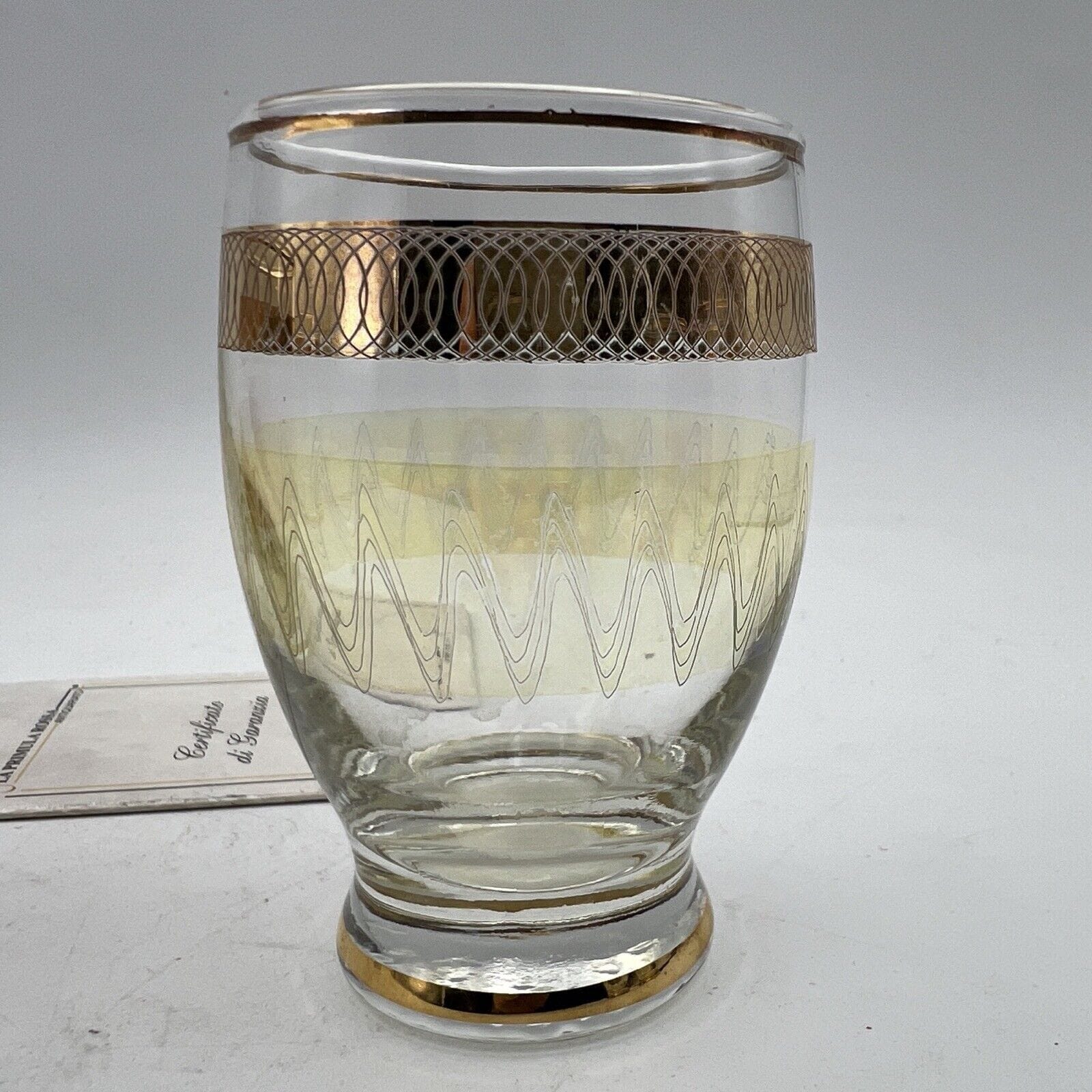 Servizio di bicchierini vintage in vetro da per liquore anni 50 set bicchieri Categoria  Vetri e Cristalli