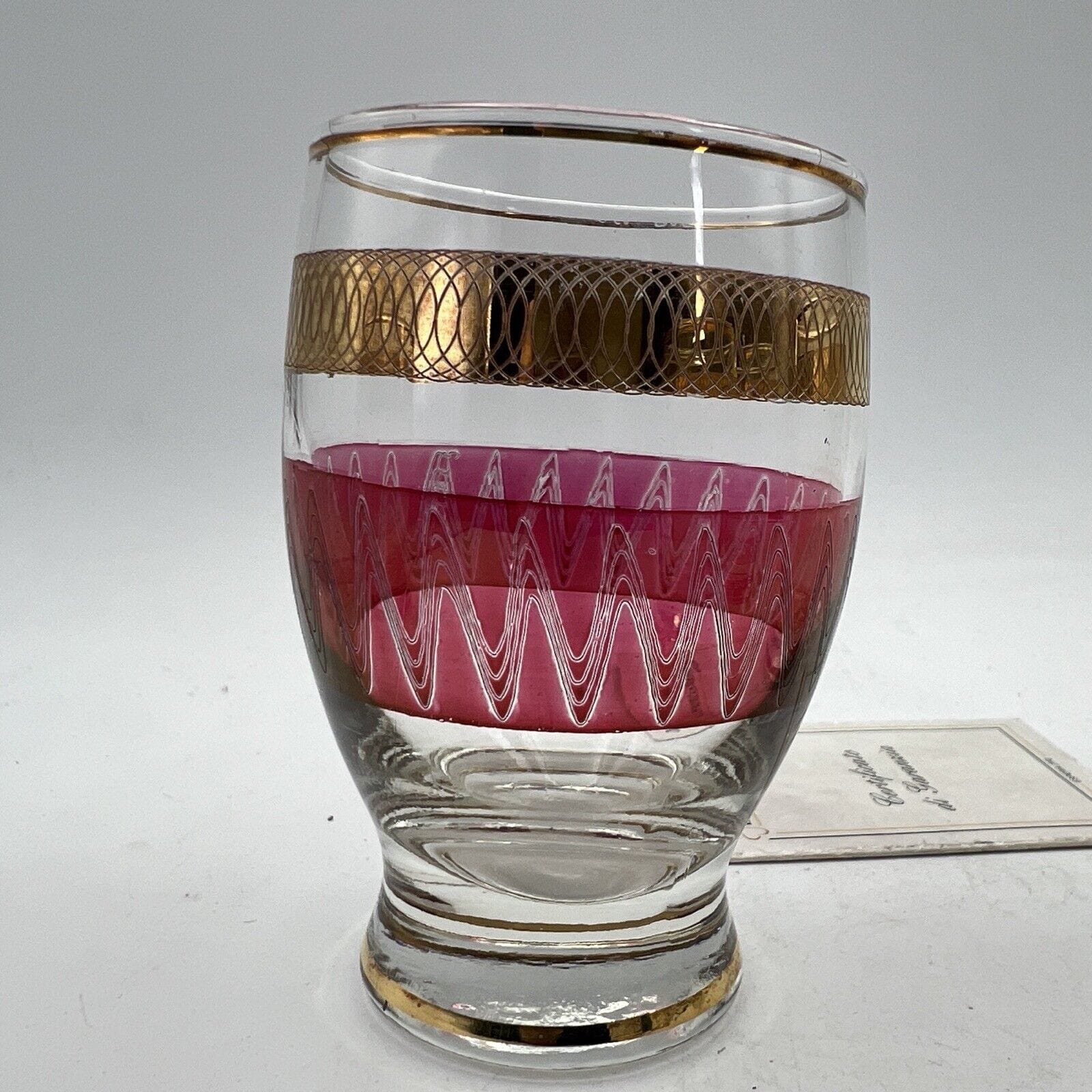 Servizio di bicchierini vintage in vetro da per liquore anni 50 set bicchieri Categoria  Vetri e Cristalli
