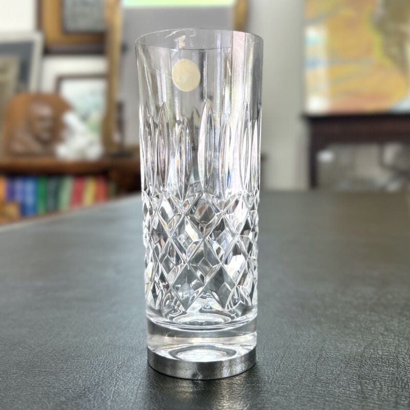 Set Bicchieri vintage servizio in cristallo e Argento per Cocktail Long Drink Categoria  Vetri e Cristalli