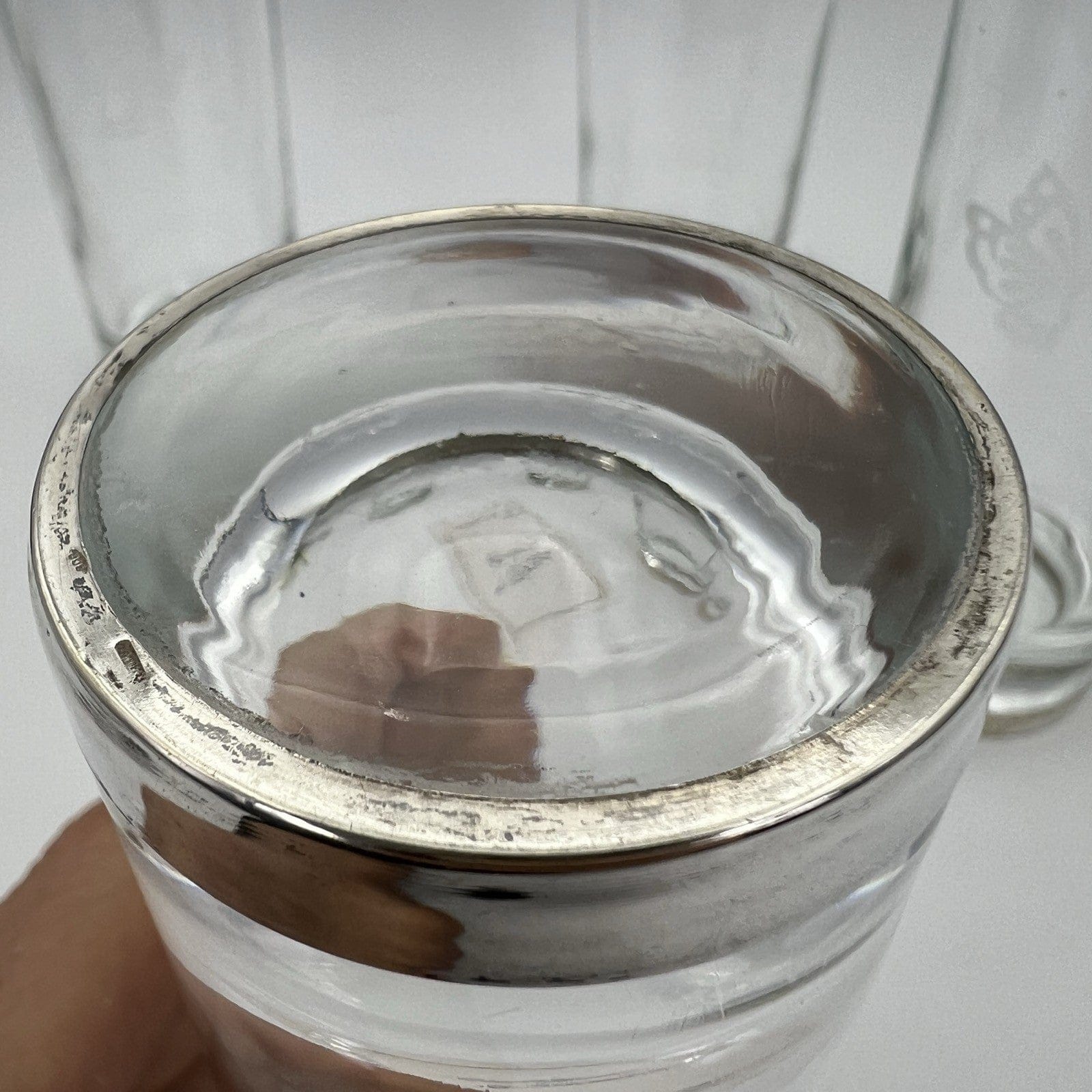 Set Bicchieri vintage servizio in vetro e Argento 800 per Cocktail Long Drink Categoria  Vetri e Cristalli