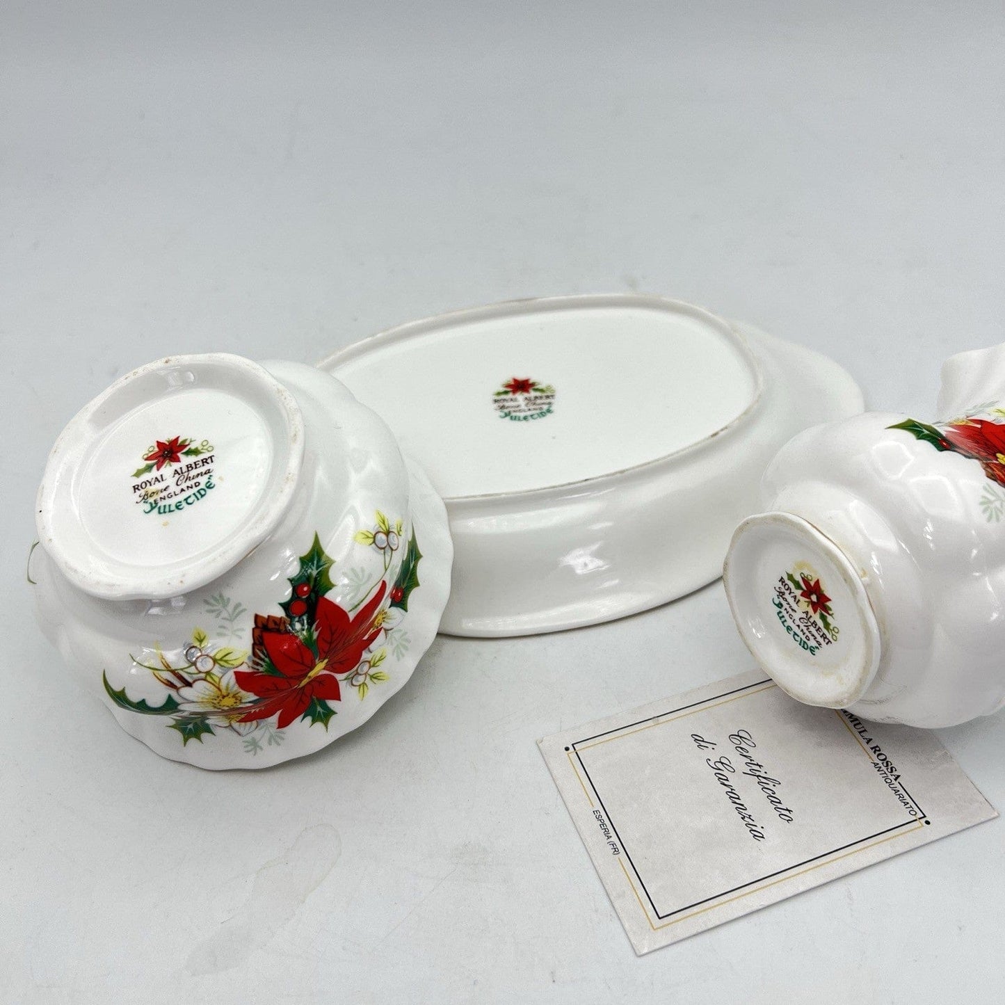 Set da the te o per caffe in porcellana Royal Albert Stella di Natale Yuletide Categoria  Servizio tazze - Tazze